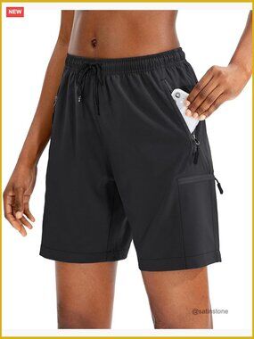 Quick Dry Lightweight Hiking Cargo Shorts with Zipper Pockets